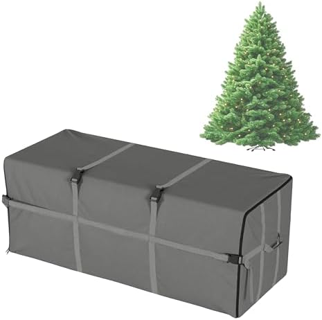 Christmas Tree Storage Bag - Storage Bags for 9FT Disassembled Artificial Trees, Seasonal Decor, Packing, Moving, and Home Storage by Elf Stor (Gray) - Image 2