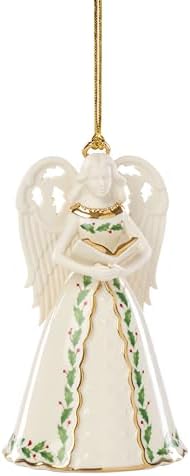 Lenox 897139 Holiday Angel Bell with Hymns Ornament, Christmas, Decorations by Lenox