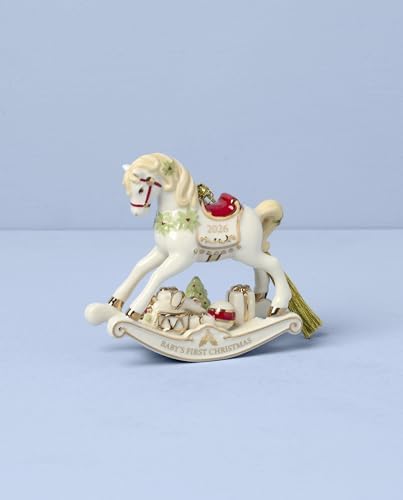 Lenox 898575 2026 Babys 1st Christmas Vintage Rocking Horse Ornament - Image 2
