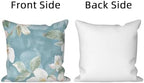 White Floral Throw Pillow Cases 22"x22" Set of 4, Blooming Flowers Couch Pillow Covers Spring Decorative Cushion Covers for Sofa Chair Bed Living Room Garden Farmhouse Car Indoor Outdoor - Image 7