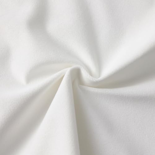16.5 Inch Velvet Round Placemat with Ruffle for Dining Table Outdoor Placemats Non-Slip Washable for Gathering, Occasional Decoration and Family Parties Celebrations Set of 4, White - Image 4