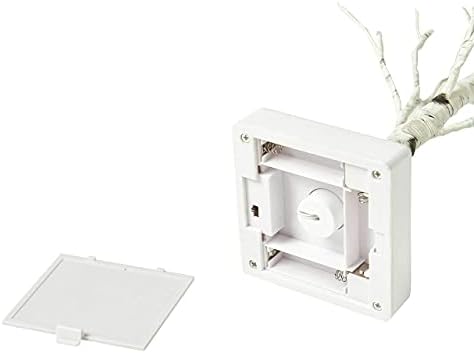 Hairui Pre-lit Tabletop Birch Tree with Timer 24LED 18IN Battery Operated for Christmas Father's Day Party Decoration 2 Sets - Image 4