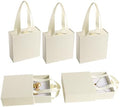 40 pcs paper boxes 9 x 9 x 3.5 cm, beige luxury gift storage, jewelry gift storage box suitable for earrings necklaces bracelets rings by PUPPYSEW