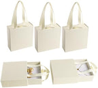 40 pcs paper boxes 9 x 9 x 3.5 cm, beige luxury gift storage, jewelry gift storage box suitable for earrings necklaces bracelets rings by PUPPYSEW