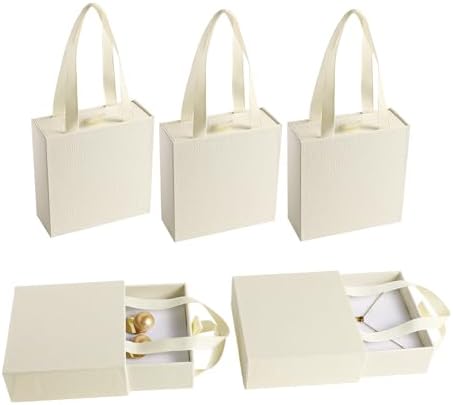 40 pcs paper boxes 9 x 9 x 3.5 cm, beige luxury gift storage, jewelry gift storage box suitable for earrings necklaces bracelets rings by PUPPYSEW
