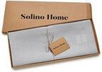 Solino Home 100% Pure Linen Table Runner Grey Extra Long, Fete 14 x 120 in - Image 5