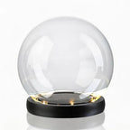 Cloche Glass Dome with LED Base, Round Glass Display Bell Jar, 6 Inch by ForCrystalLovers