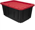 Storage Bins 27 Gal Stackable with Lids 6 Pack for Garage Basement - Image 2