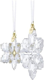 Swarovski Annual Edition 3D Ornament Set 2026, Crystal Snowflake, Clear, Star Shape, 2 Piece Collectible Holiday Decoration, Amazon Exclusive - Image 3