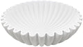 YMXYJM Large Decorative Bowl, Modern Handicraft Bowls for Home Decor, Decorative Fruit Bowl for Kitchen Counter, Ruffle Bowl Decor, Stylish Key Bowl for Entry Table, White by YMXYJM