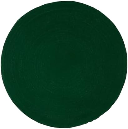 Lightnpro Handmade Beaded Placemats Set of 4 – 13 Inch Round Green Charger Mats | Handcrafted Artisan Table Accessories, Elegant Decorative Dining Table Décor for Weddings, Holidays & Parties - Image 6