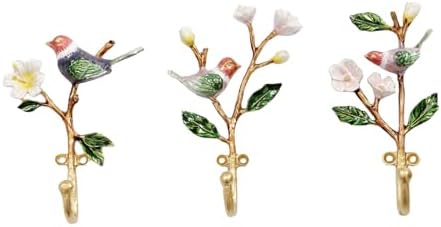 Vintage Wall Hooks Decorative Rack Hangers, 3 Pack Metal Wall Mounted Hook for Hanging Coats by bordorsse