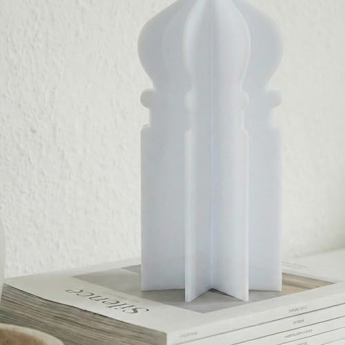 iwa concept Islamic Minaret Table Decor Statue, 3D Acrylic Mosque Sculpture, Modern Minimalist Interlocking Statue for Ramadan, Eid and Muslim Home - Image 6
