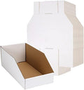 EXYGLO Cardboard Boxes, Pack of 35 Corrugated Storage Bins 12x6x4.5 inch Pantry Organizer Bins for Shelves Garage Office Organization by EXYGLO