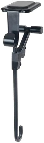 [Fireplace Stocking and Garland Hanger] - Patented Mantle Holder Has Two Hooks - Hold Christmas Stocking and Hang Garland - Durable Wrought Iron - Padded Contact Points (3 Pack - Black) - Image 2