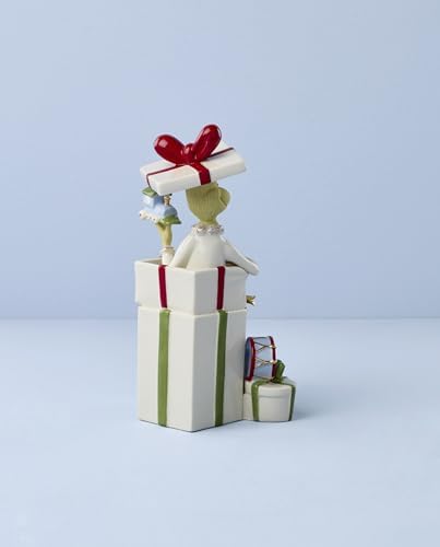 Lenox China Dr. Seuss Grinch Gets the Gifts Christmas Figurine, Ivory - Image 3