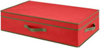 Whitmor Christmas 28-Section Ornament Box, Red with Green Trim - Image 3