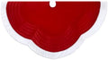 Kurt Adler 48-Inch Velvet Red with White Border Treeskirt by KurtSAdler