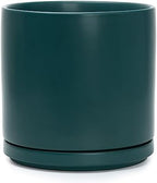 D'vine Dev 10 Inch Ceramic Planter Pot, Teal, 94-O-E-9 by DvineDevPlanterPotsandStand