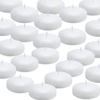 Tuyai Set of 48 Floating Candles, 3 inch White Burning Candles by Unknown