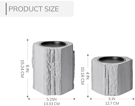 JFY Designs Wildera Candle Holders for Pillar, Farmhouse Fireplace Décor - Image 4