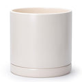 D'vine Dev 12 Inch Ceramic Planter Pot, Oatmeal, 94-O-F-8 by DvineDevPlanterPotsandStand