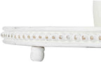 Creative Co-Op Round 3-Tier Decorative Wood Tray with Hobnail Edge, White - Image 3