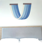 Tie-Dye Macrame Wall Hanging Large 46" Wx36 L Dip Dye Yarn Tapestry Home Boho Wall Decor Ombre Art Headboard Bedroom Living Room Apartment,Blue - Image 5