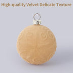 Garvee 25Pcs Flocked Christmas Ball Ornaments Set - Vintage Velvet Texture, Multi-Functional Holiday Decor - Image 3
