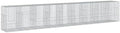 vidaXL Gabion Basket with Cover 354.3"x39.4"x59.1" Galvanized Iron by vidaXL