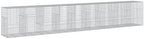 vidaXL Gabion Basket with Cover 354.3"x39.4"x59.1" Galvanized Iron by vidaXL