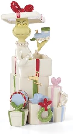 Lenox China Dr. Seuss Grinch Gets the Gifts Christmas Figurine, Ivory by Lenox