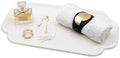 Marmor Marble Perfume Tray Bathroom Tray for Decorative,Candles,Jewelry Stone Vanity Tray,Kitchen Counter Decor and Home Decorative Tray(Calacatta Marble) Jewelry Tray Unique Festival Gifts by Marmor