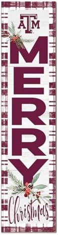 KH Sports Fan Texas A&M Aggies Holiday Porch Leaner, 11x46 Inches, Aggies Outdoor Christmas Sign; Display Some Holiday Cheer with This Texas A&M Aggies Christmas Sign by BostonCollegeEagles