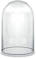 CYS EXCEL Tall Glass Cloche Dome (H:15" D:9.75") | Multiple Sizes Decorative Showcase Display for Antique Collectibles | Bell Jar Terrarium & Dessert Cover by CYSEXCEL%C2%AE