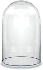 CYS EXCEL Tall Glass Cloche Dome (H:15" D:9.75") | Multiple Sizes Decorative Showcase Display for Antique Collectibles | Bell Jar Terrarium & Dessert Cover by CYSEXCEL%C2%AE