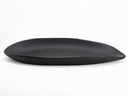 BANOMII Leaf Decorative Bowl for for Home Decor, 17.5'' Long Resin Bowl for Key Purse Candle, Decorative Tray for Kitchen Counter Entryway Console Dining Coffee Table Centerpiece, Black, Large by BanomiiHome