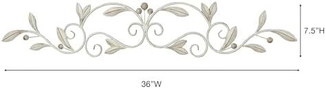 Touch of Class Catarina Ivory Medium Metal Wall Topper - Image 3