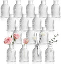 DomeStar Small Clear Glass Bud Vases Set of 16, 3.8 inch Cute Vases Bulk by DOMESTAR