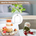 Transparent Acrylic Cloche, 10×13" Thick Acrylic Dome, Large Display Cover, Dust-Proof Centerpiece Display Dome, Decorative Showcase Cover for Plants, Candles, Cakes - Image 6