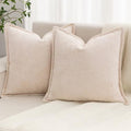 Decorative Throw Pillow Covers 20x20 Chenille Boho Pillowcase by BAOLIZEGAO