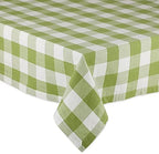 DII Buffalo Check Collection, Classic Farmhouse Tablecloth, 60 x 120, Antique Green - Image 2