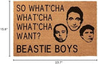 Funny Beastie Boys 'So What'cha Want' Welcome Mat - Coir Doormat, 23.6 x 15.7 Inch - Image 3