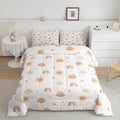 Erosebridal Girls Rainbow Comforter Set Kids Sun and Stars Quilt Full Children Kawaii Planets Clouds Comforters & Sets Girly Cartoon Theme Bedding Set Iridescent Print Down Comforter + 2 Pillowcases by Erosebridal
