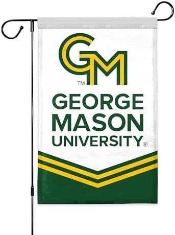 AGAS George Mason GMU University Yard Flag, 18 x 12 inch, For Outdoor Display and Events Single-Sided Polyester with Garden Stand - Image 2