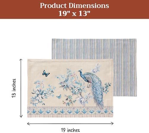 Maison d' Hermine Placemats Set of 4 Reusable 100% Combed Cotton (13"x19") - Image 5