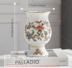 Ceramic Resin vase 16.9-inch ice Cracked Pattern Retro Antique Home Decoration Dining Table Living Room Kitchen Bedroom Bookshelf Office Coffee Table Dining Room Fireplace (Color 8) - Image 2