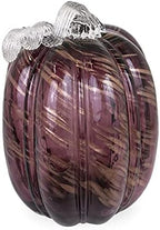 Boston International Decorative Tabletop Glass Pumpkin, Large, Mellow Mauve by BostonInternational
