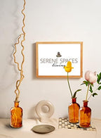 Serene Spaces Living Bud Vases, Apothecary Jars, Decorative Glass Bottles, Centerpiece for Wedding Reception, Mini Flower Vases, Small Medicine Bottles for Home Decor (Amber, Set of 48) - Image 3