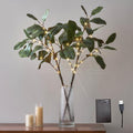 Hairui Lighted Magnolia Branches with Timer 32IN Battery Operated or USB Plug in, Faux Greenery Willow Branch with Lights 60 LED Fairy Lights for Room Fireplace Spring Decoration by Hairui